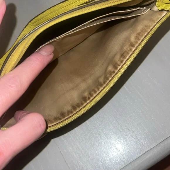 Coach Brown and Yellow Women's large wrislet - Picture 7 of 10